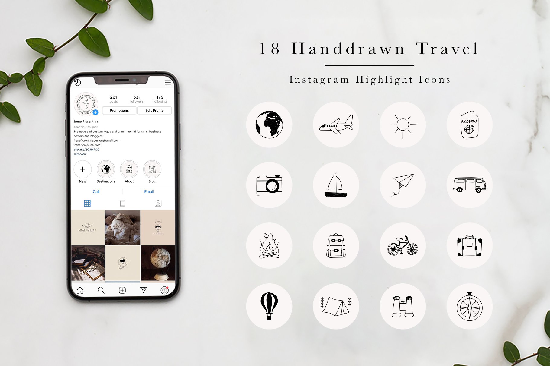 Instagram Stickers Story Highlights Cover Planner Icons 