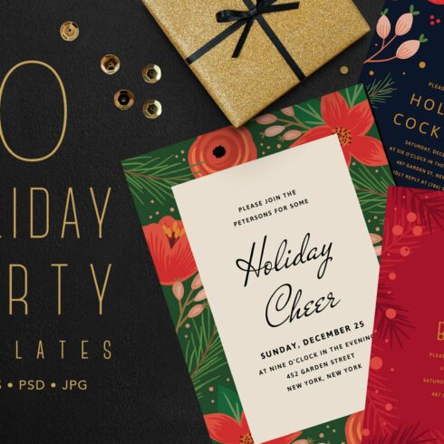 HOLIDAY PARTY TEMPLATES cover image.