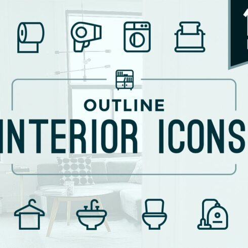 Home Interior / Household Icons cover image.