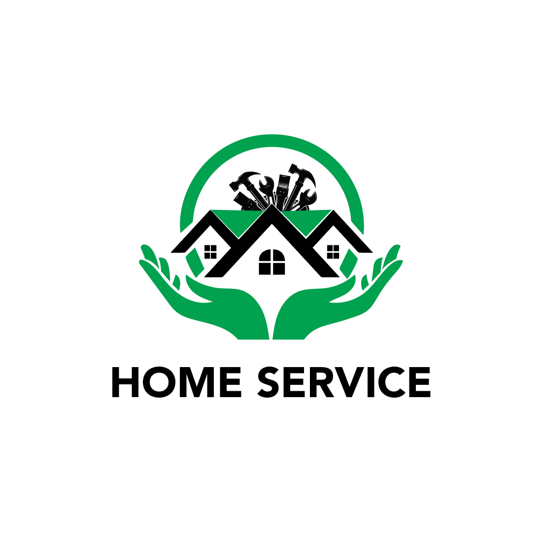 Logo for a home service company.