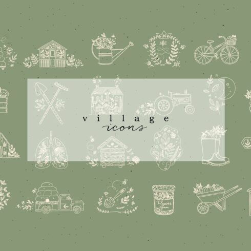 Village Graphic Icons cover image.