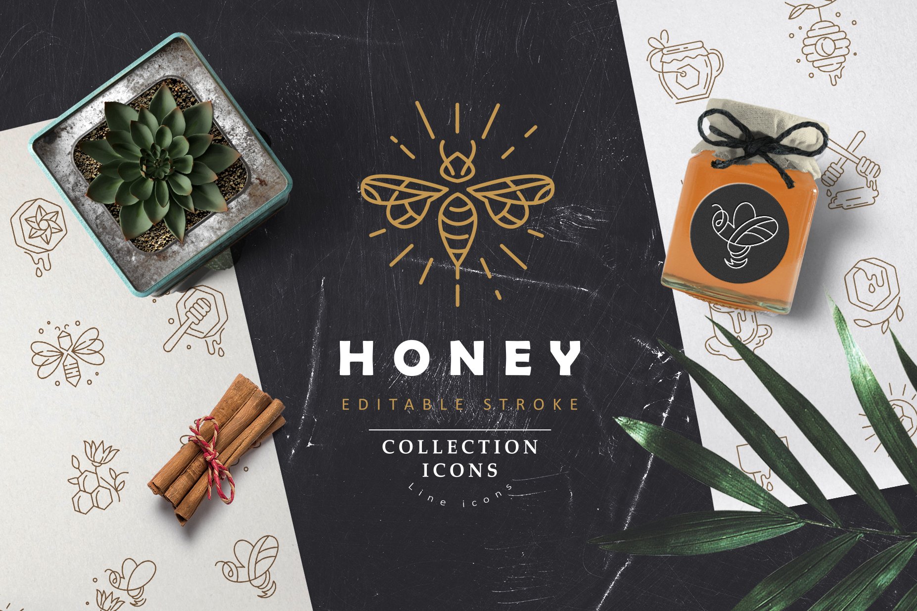 Honey icons & logos cover image.
