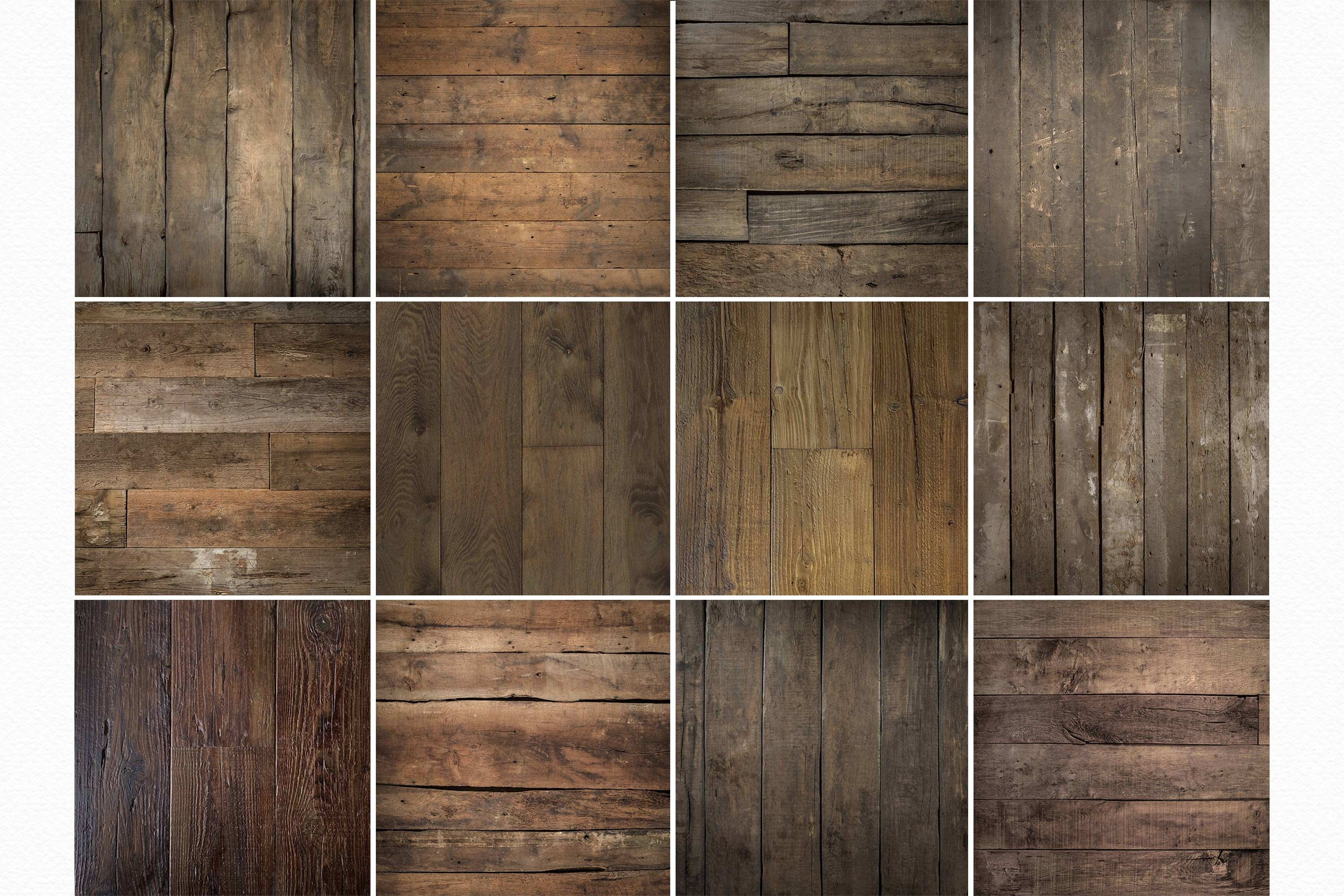 Dark Rustic Wood Textures preview image.