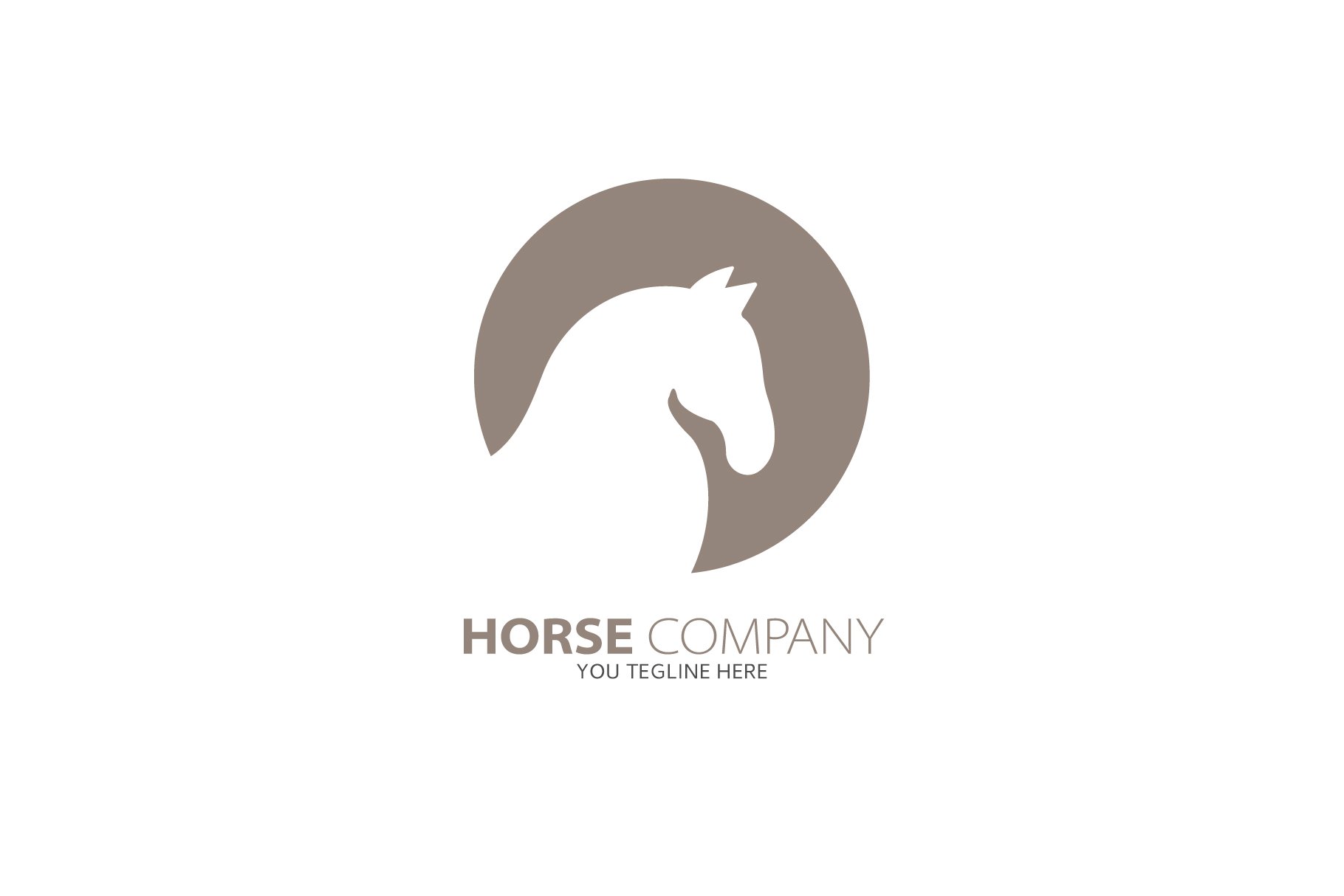 Horses Logo Vector illustration preview image.