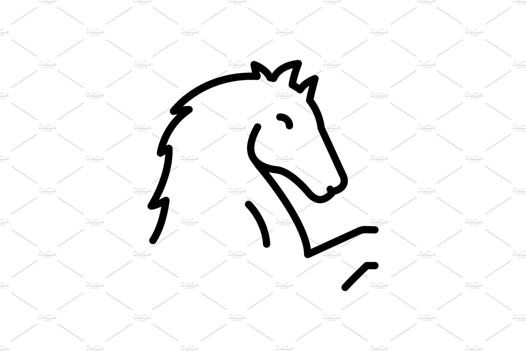 Horse running icon cover image.