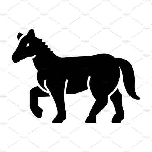 Horse running icon cover image.