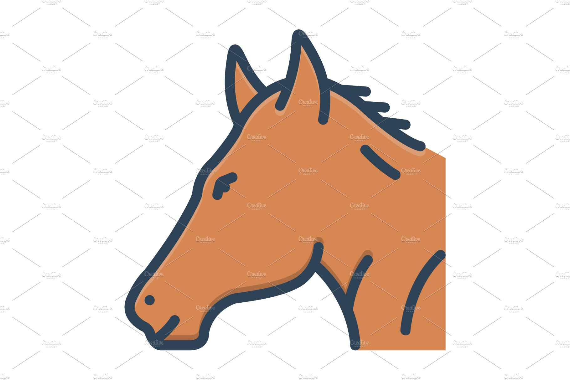 Horse steed icon cover image.