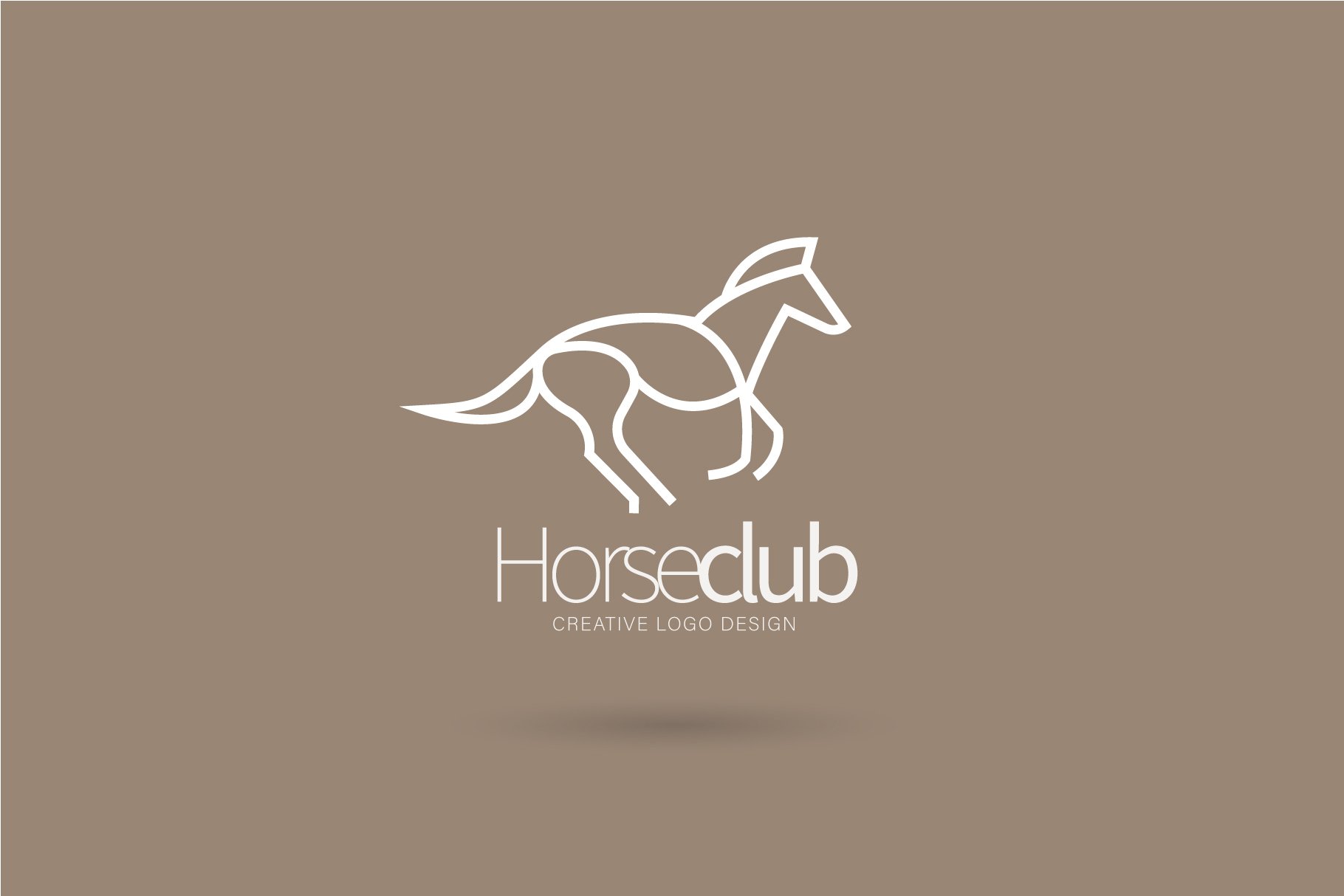 Horse club logo preview image.