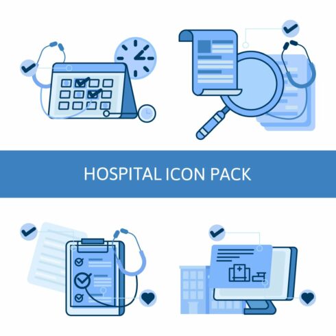Hospital Icon Pack cover image.