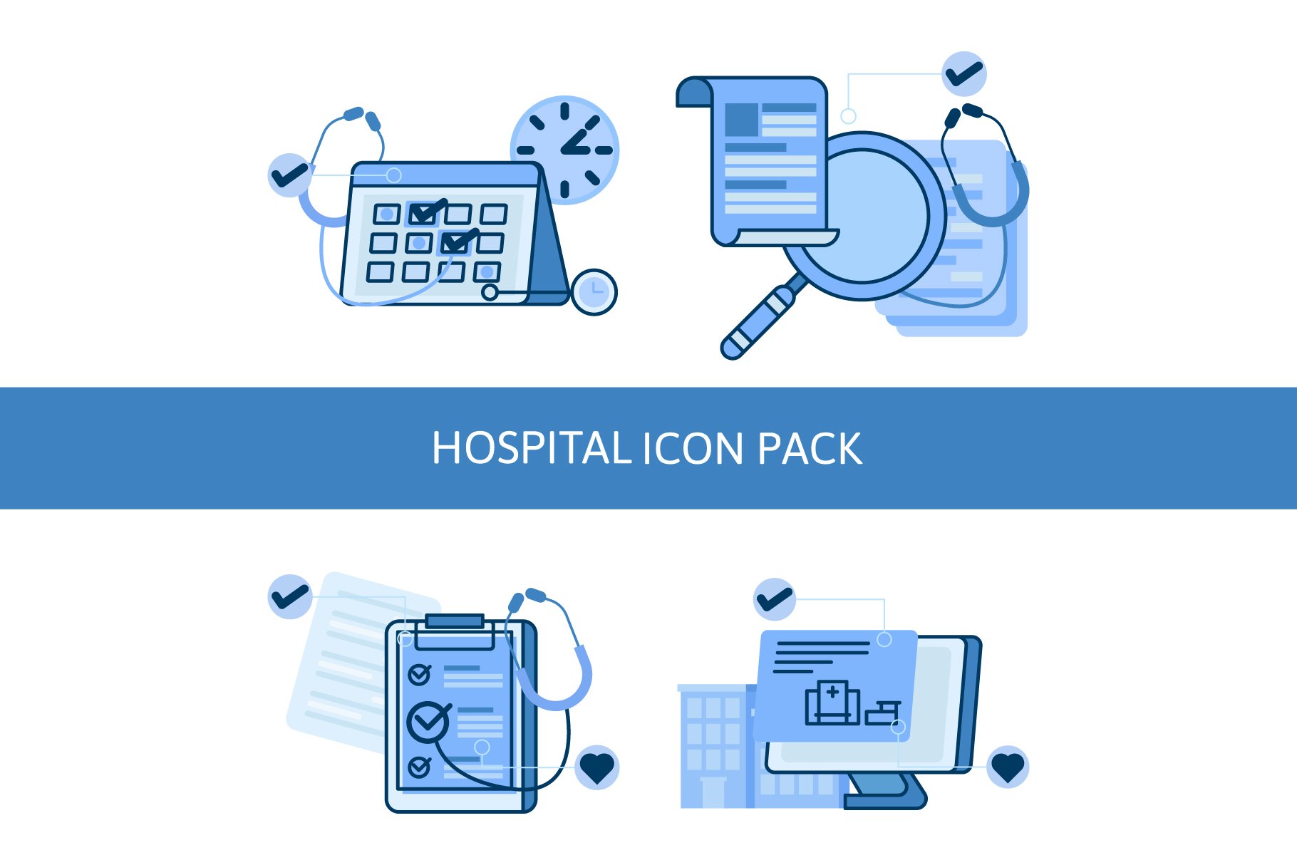 Hospital Icon Pack cover image.