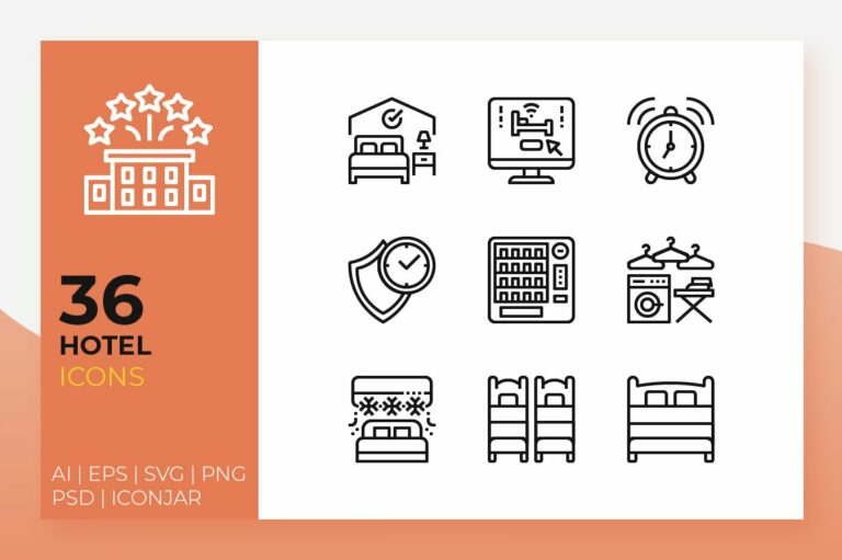 Hotel Module Icon Hotel Icons – MasterBundles