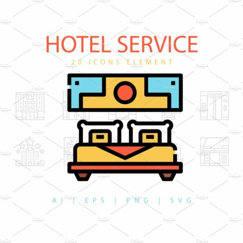 HOTEL SERVICE ICONS PACKS cover image.