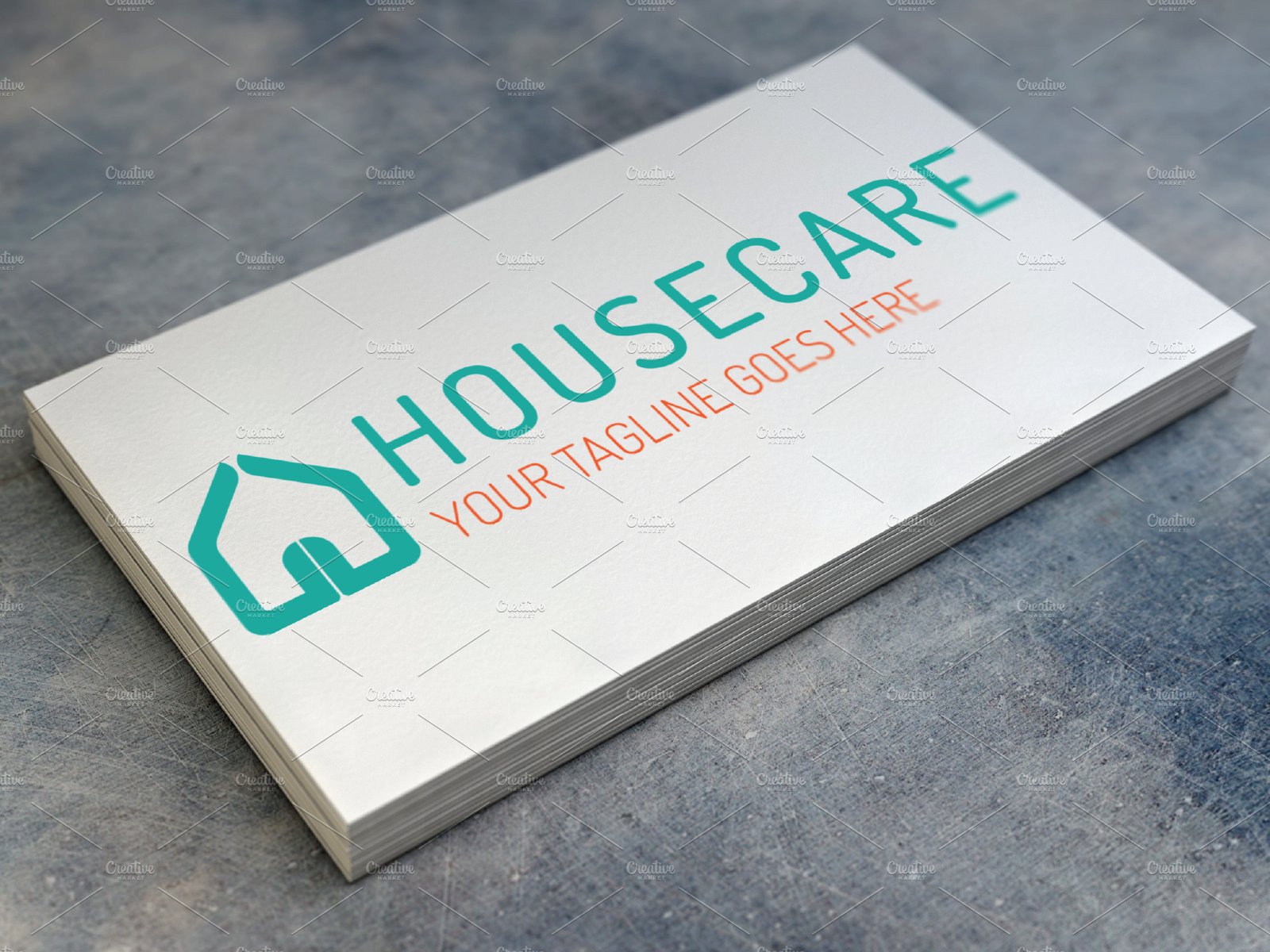housecare template business card mockup 241
