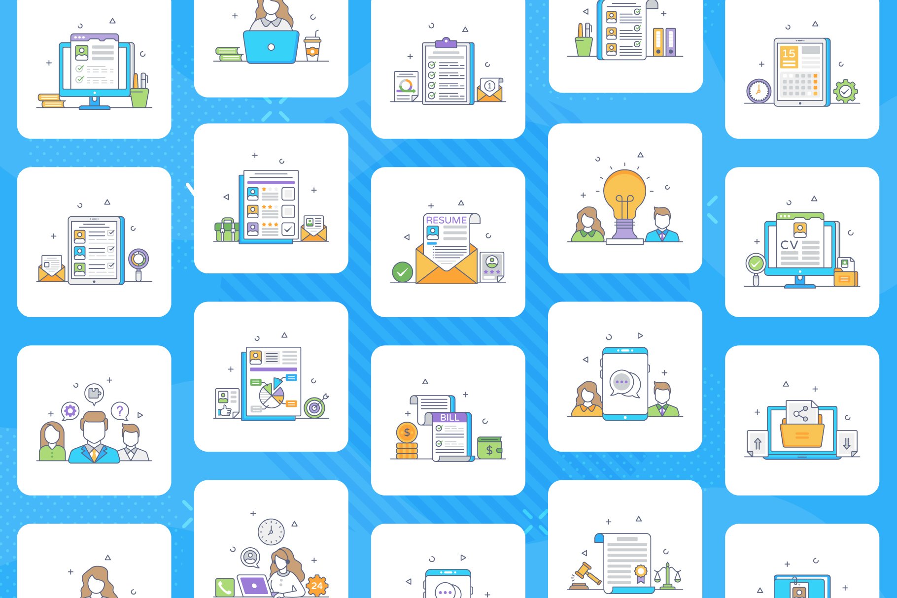 human resources icons preview 5 632