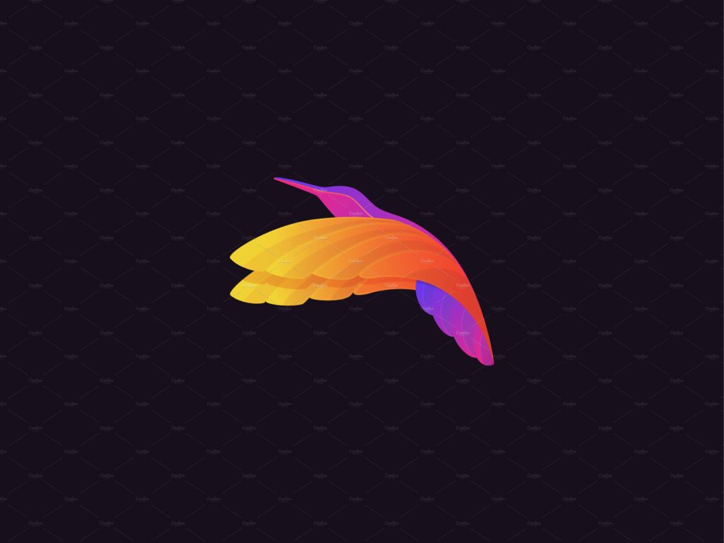 Gradient hummingbird – MasterBundles