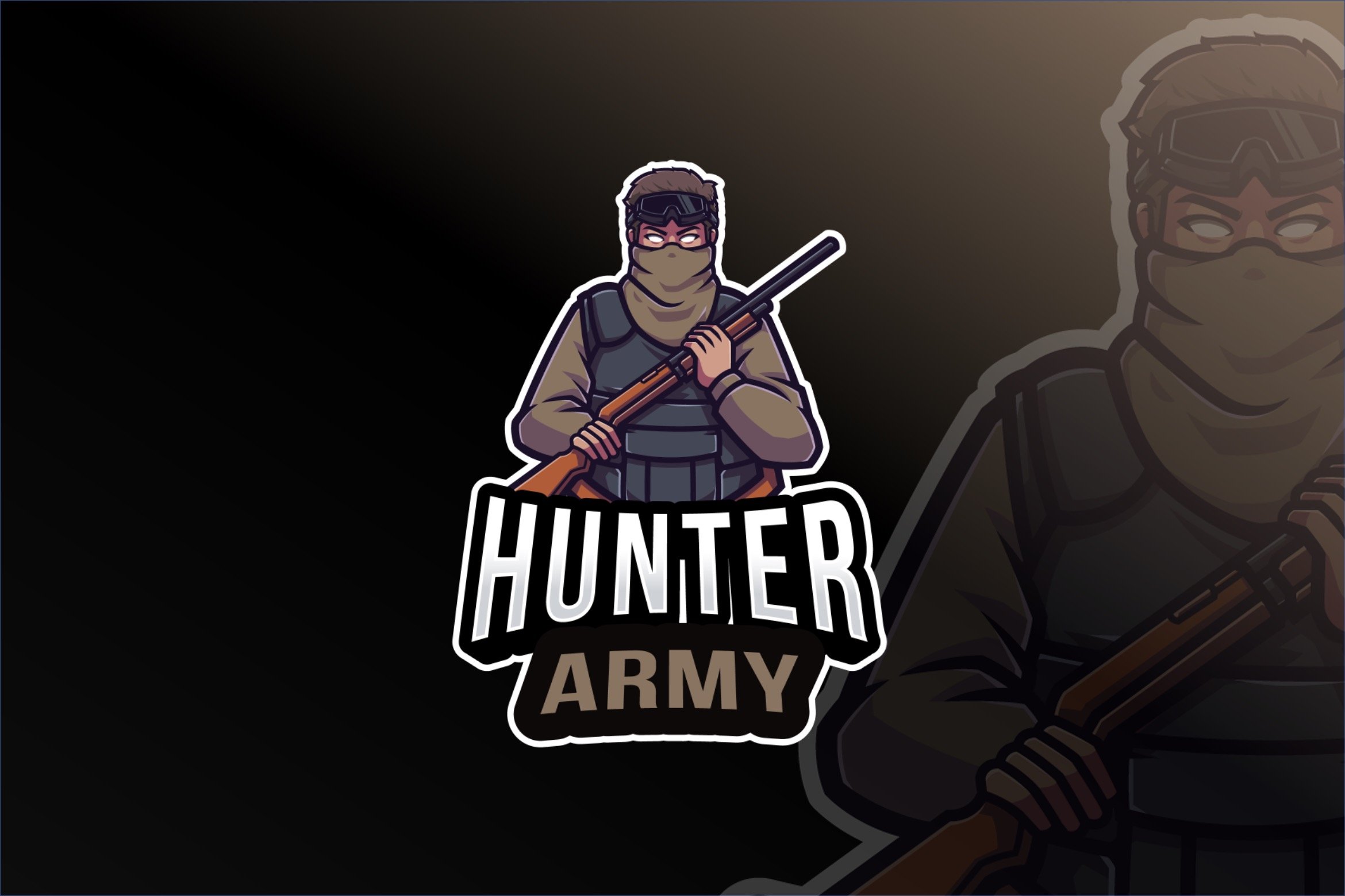 Hunter Army Logo Template cover image.