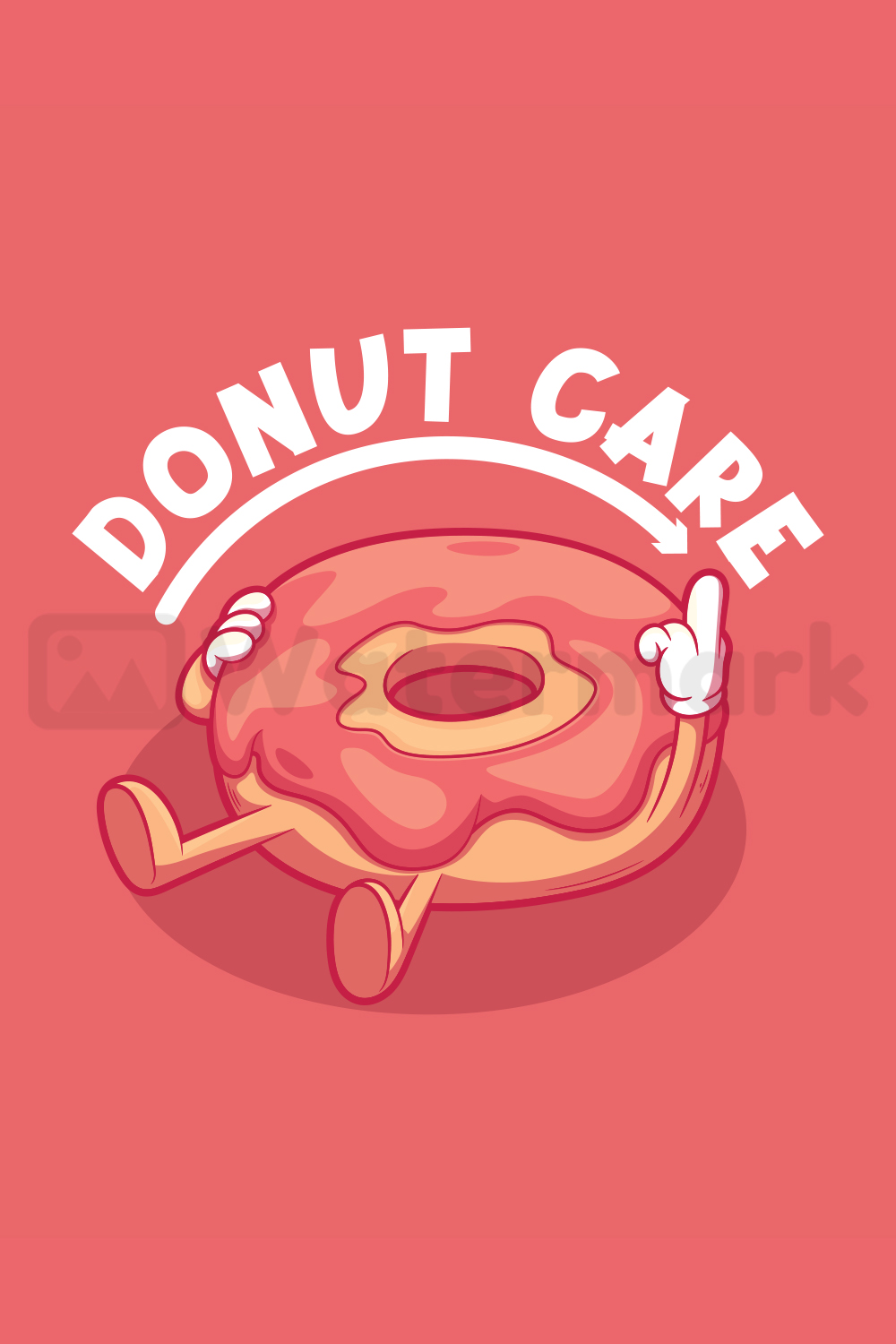 I Donut Care! pinterest preview image.