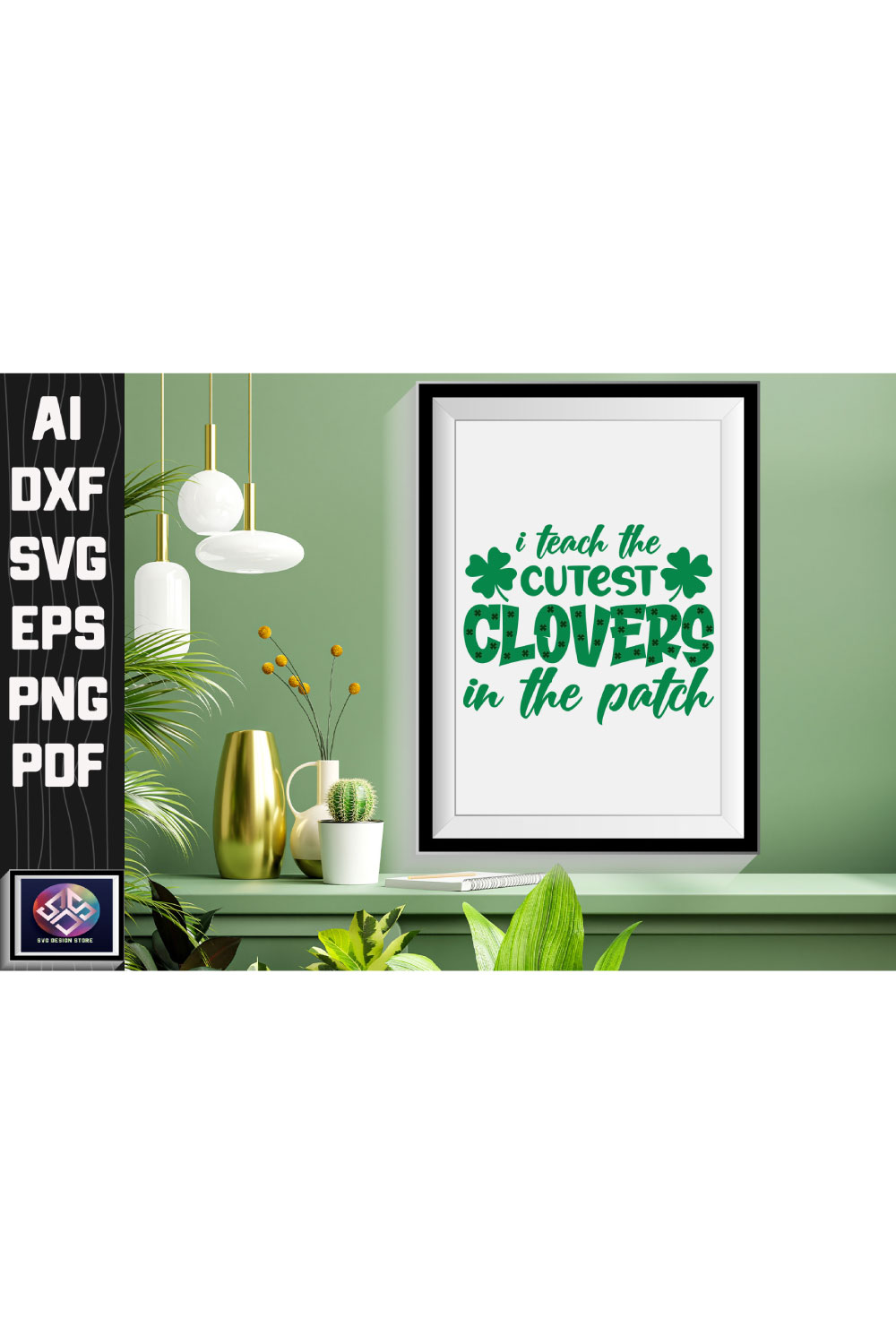 I Teach The Cutest Clovers In The Patch pinterest preview image.