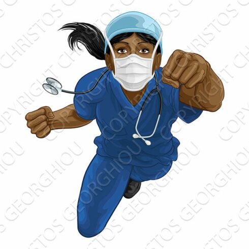 Nurse Doctor Woman Super Hero cover image.