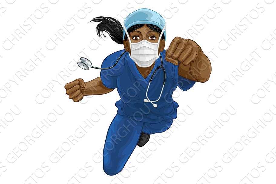 Nurse Doctor Woman Super Hero cover image.
