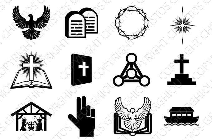 Christian religious icons cover image.