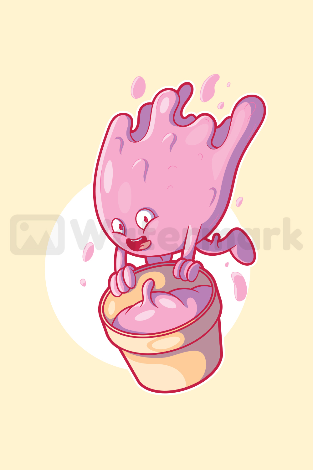 Ice Cream Falling! pinterest preview image.