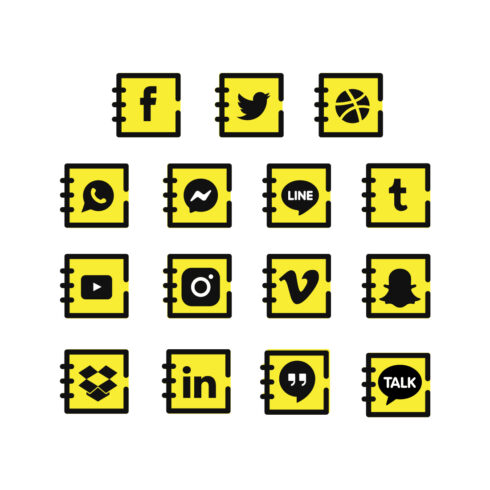 social media icon for your web or app (whatsapp, faceboo, instagram) cover image.