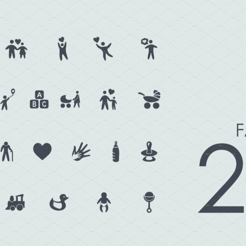 22 Family icons cover image.