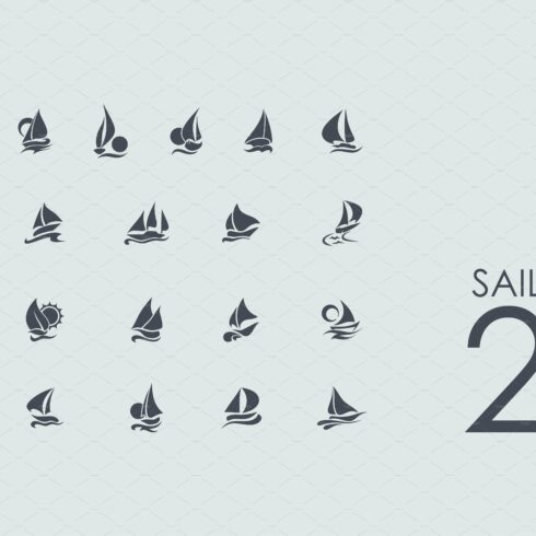 21 Sailing icons cover image.