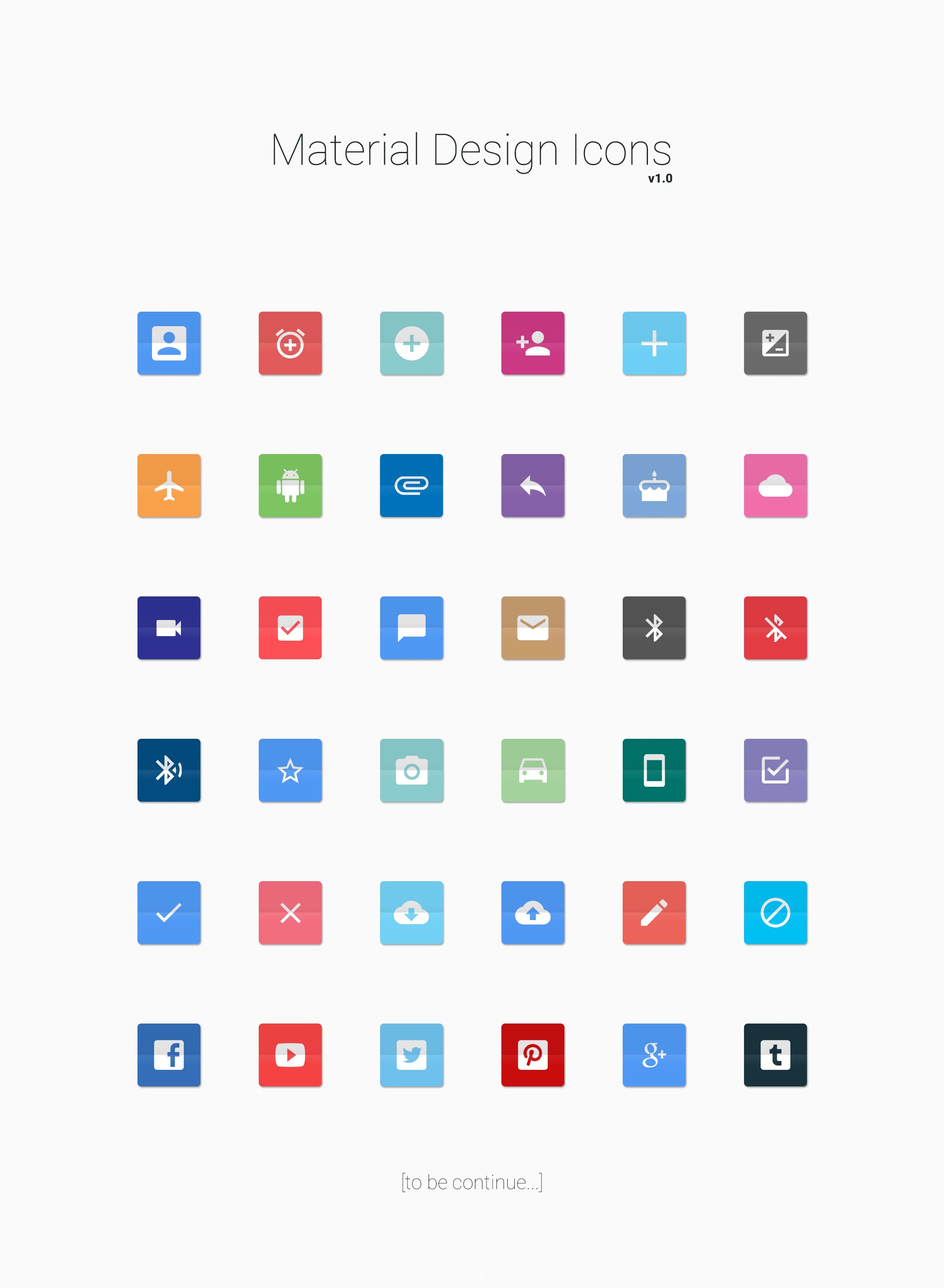 Material Design Icons preview image.