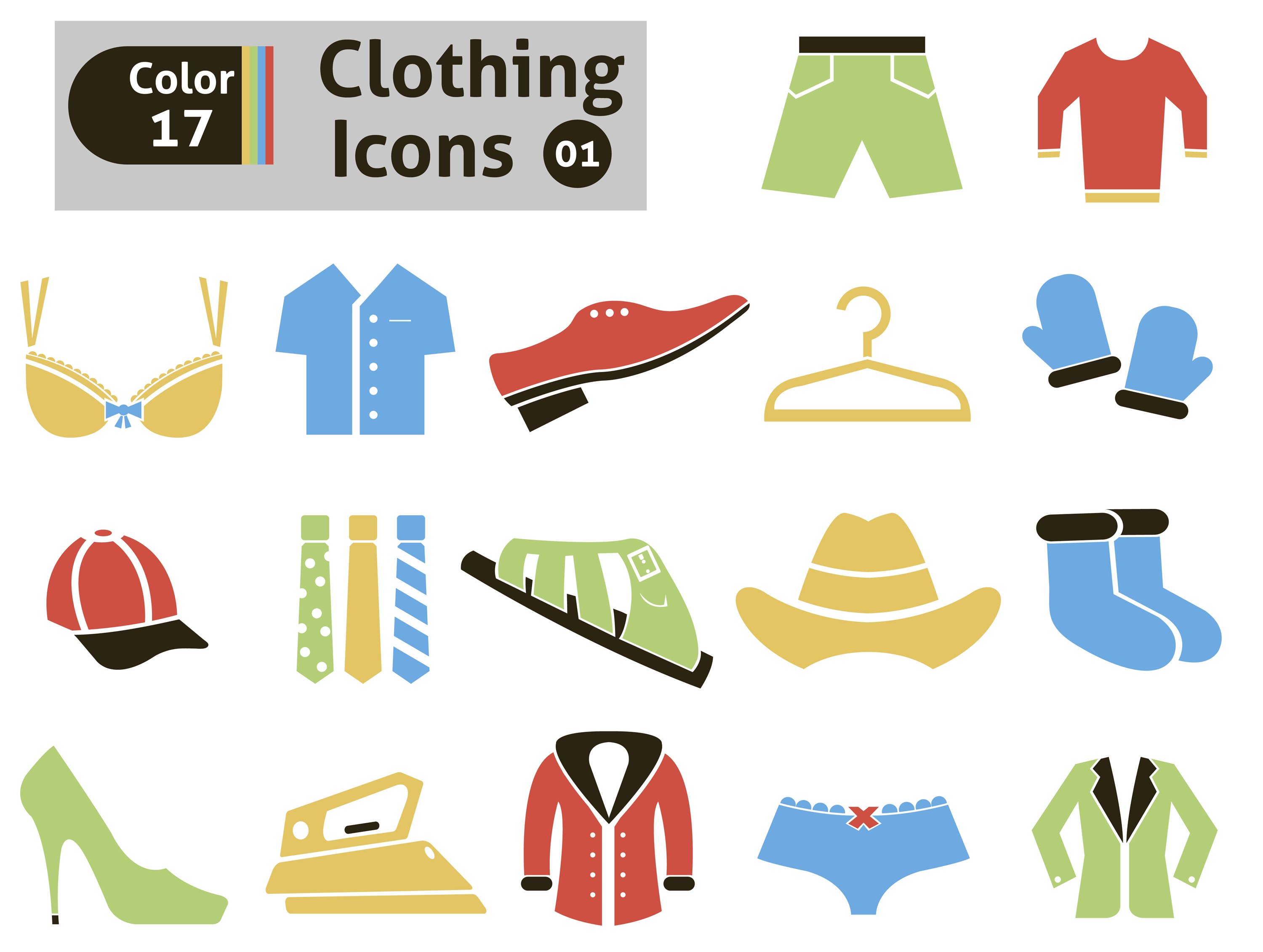 Clothing icons cover image.