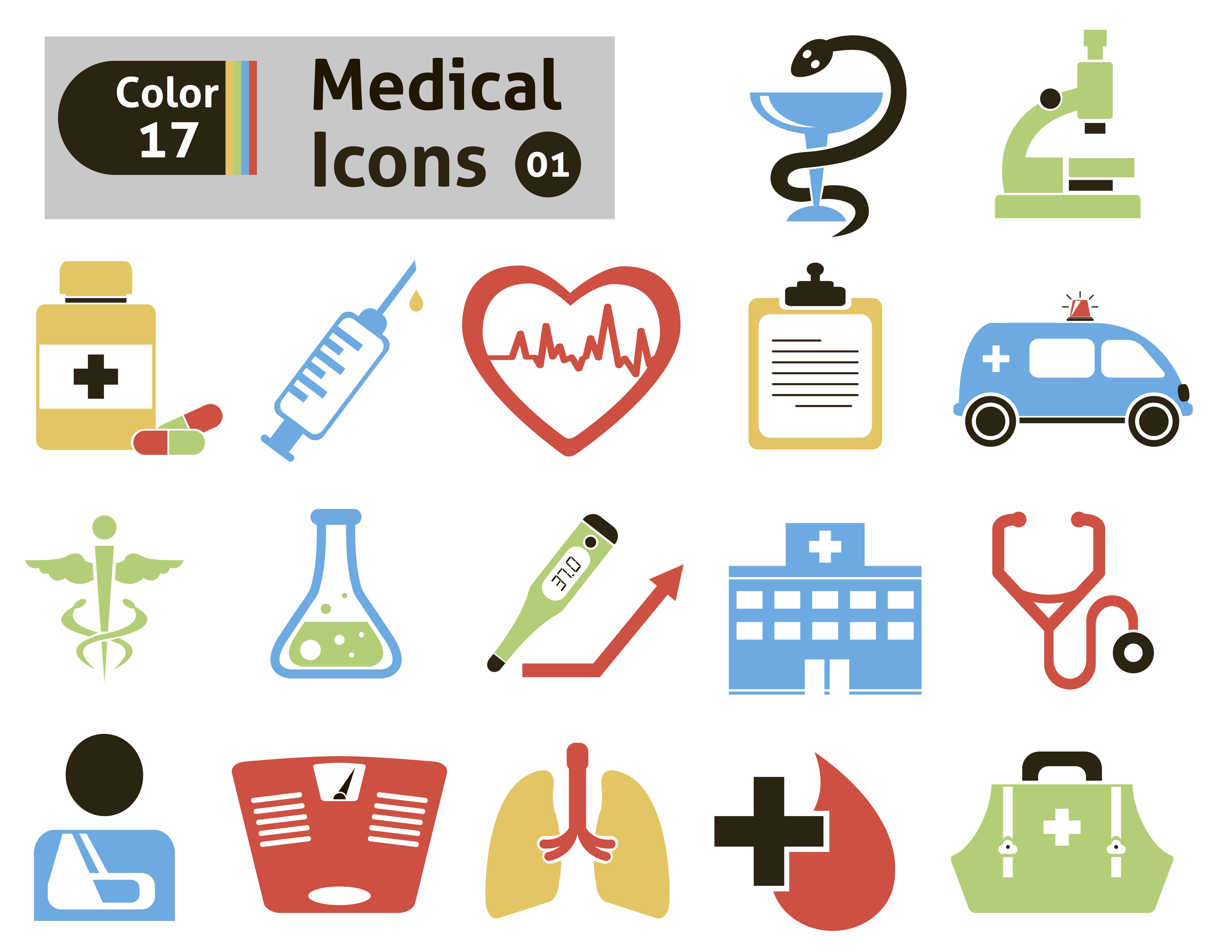 Medical icons cover image.