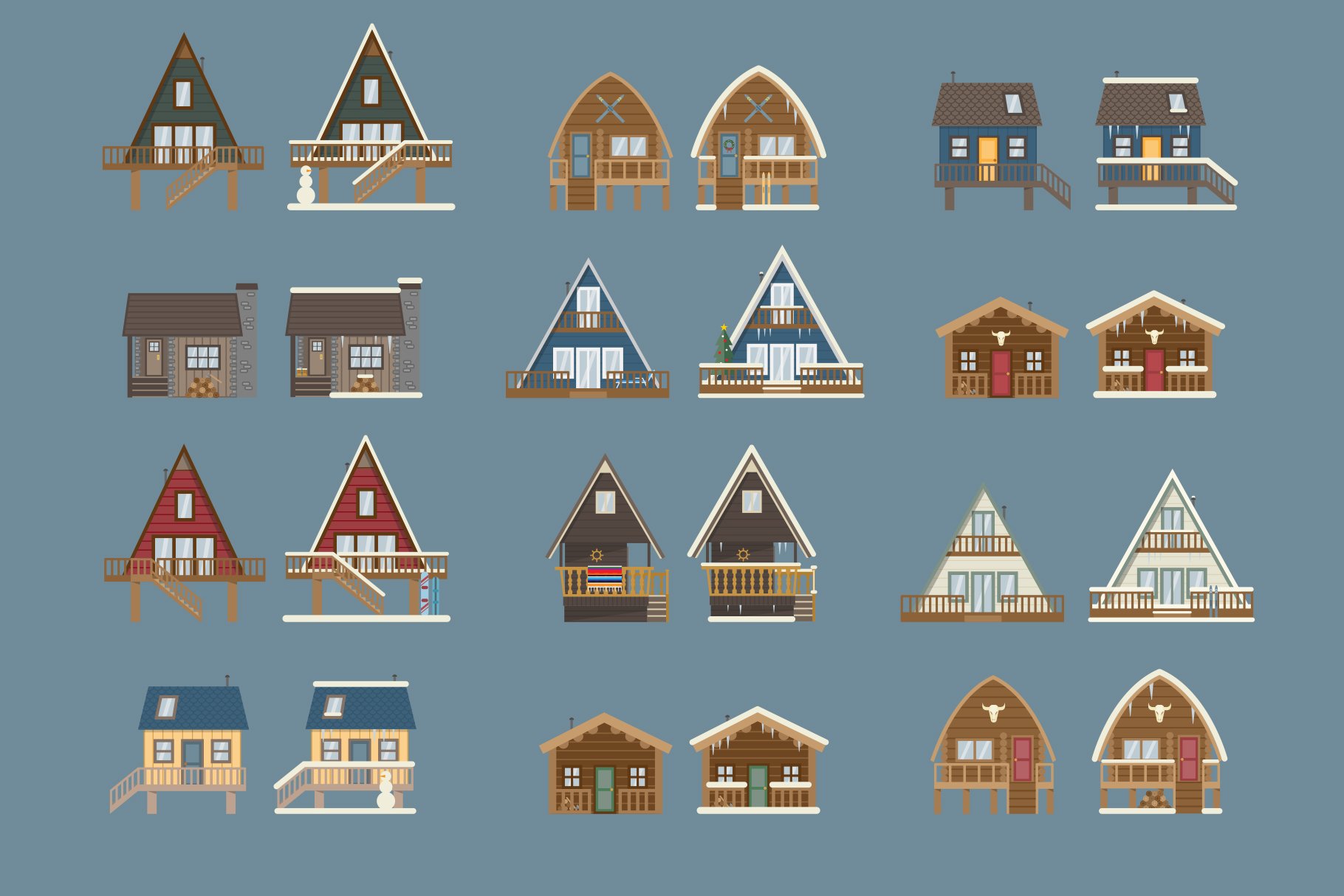 Cabin Life Icon Collection preview image.