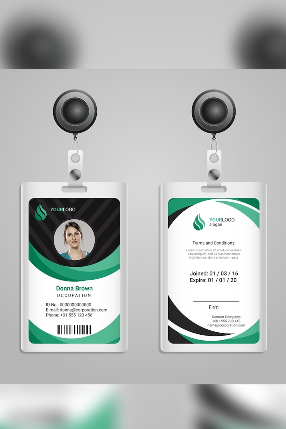 Archive abstract-design-id-cards-template pinterest preview image.