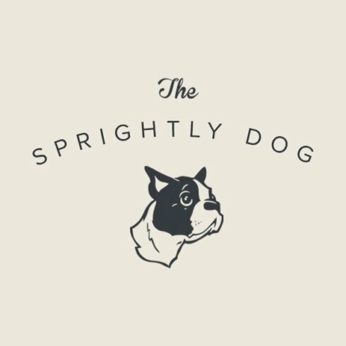 Dog Puppy Sprightly Logo cover image.