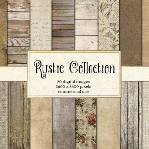 Rustic Backgrounds Variety Pack cover image.
