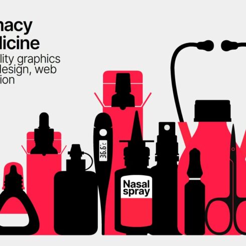 Pharmacy & Medicine - Modern Graphic cover image.