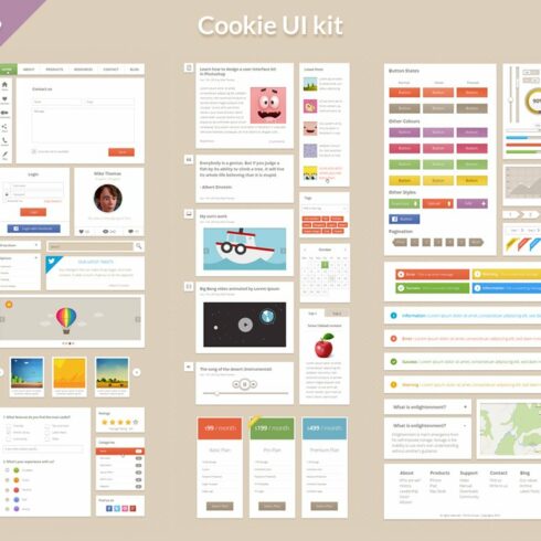 Cookie UI Kit cover image.