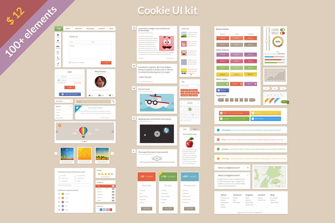 Cookie UI Kit cover image.