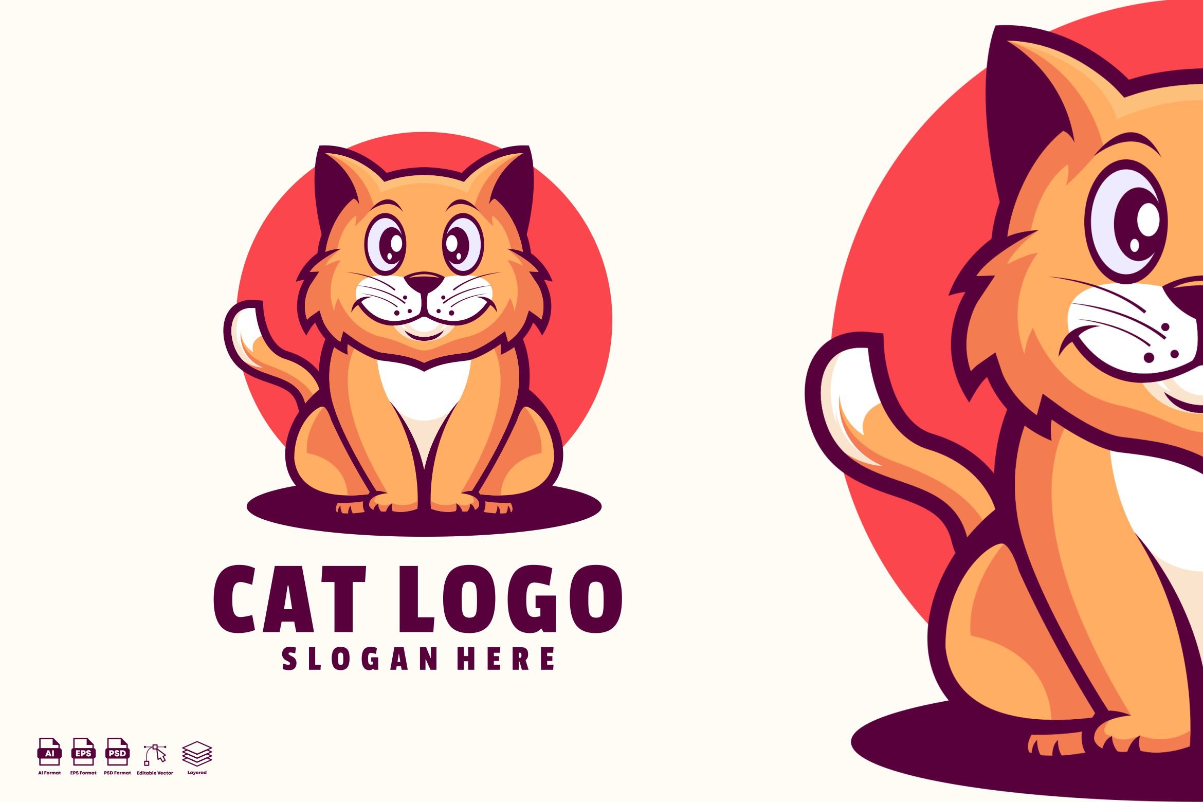 Cat Logo Templates cover image.