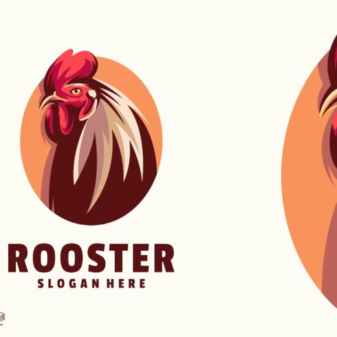 Rooster logo template cover image.