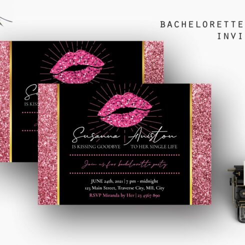 Bachelorette Party Invitation cover image.