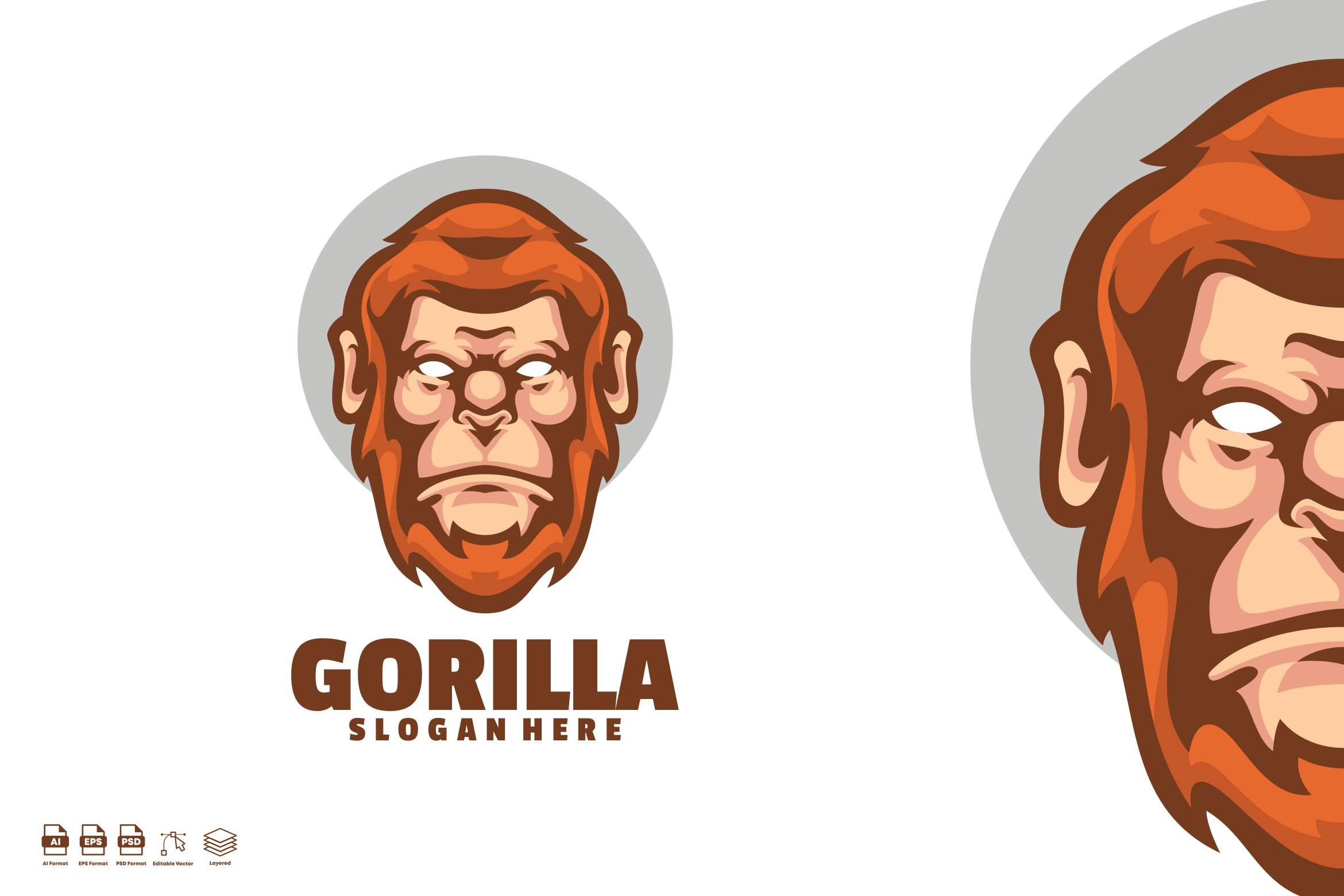 Gorilla Mascot Logo Designs cover image.