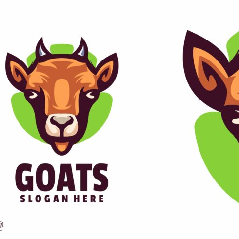 Goats Mascot Logo Design cover image.