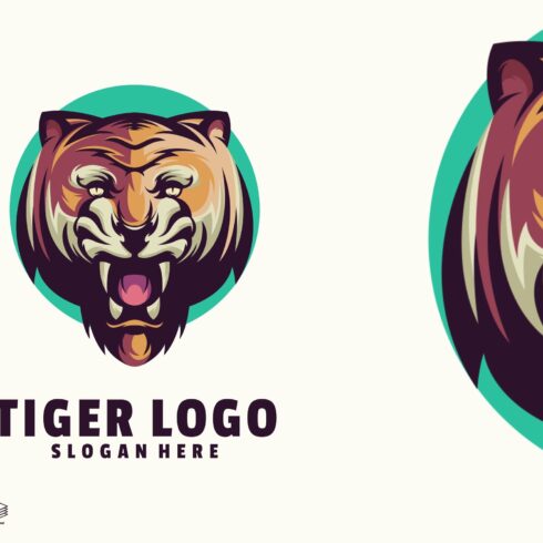 Tiger logo template cover image.