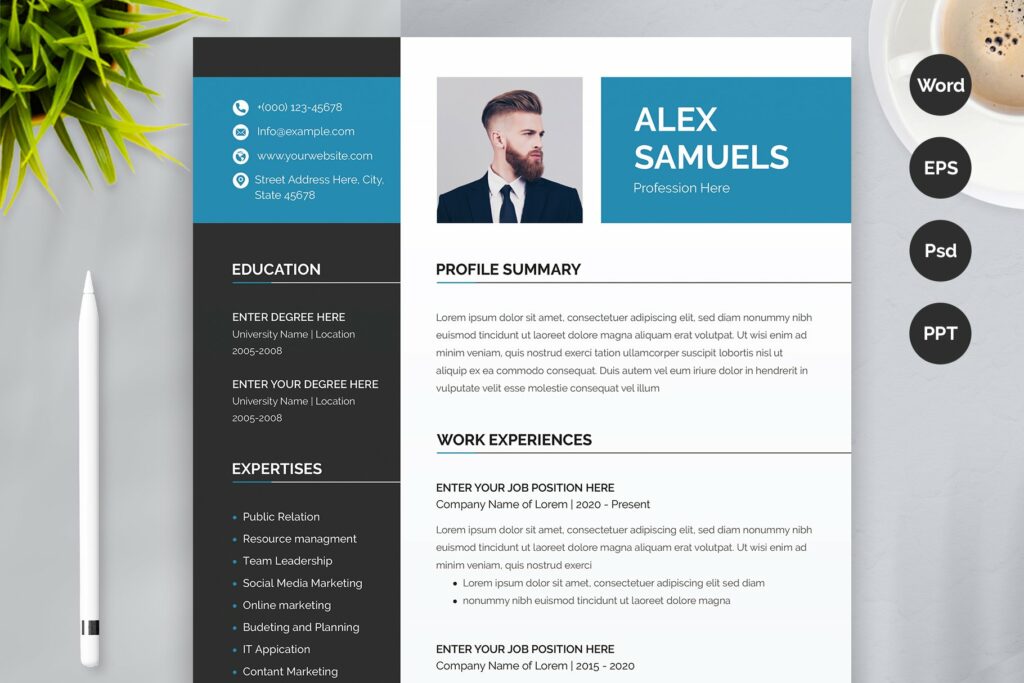 Professional Medical Biller Word Resume CV – MasterBundles