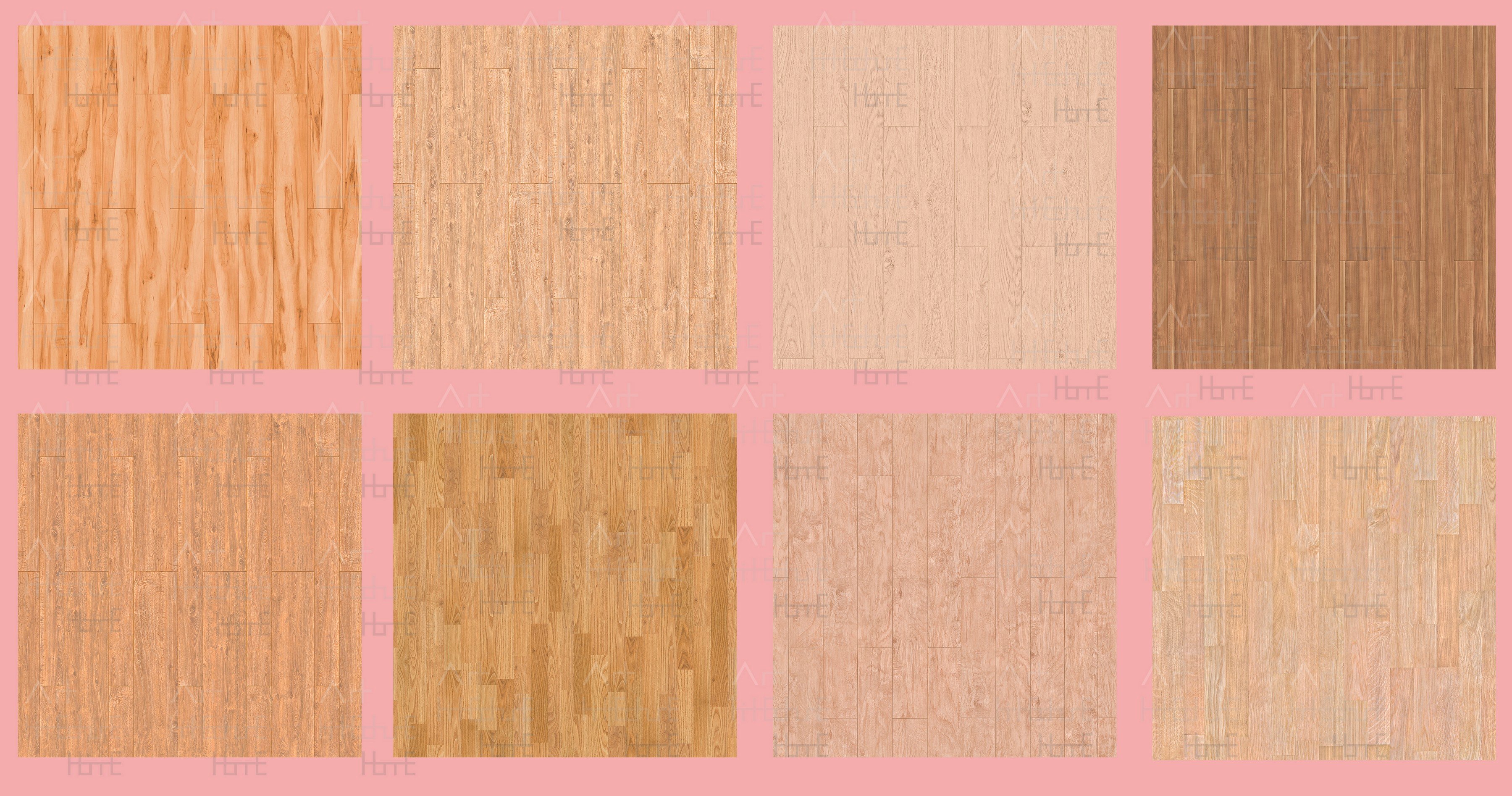 Wooden Floor Digital Scrapbook Paper Pack, Seamless Wooden