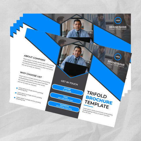 Corporate Tri Fold Brochure Design cover image.