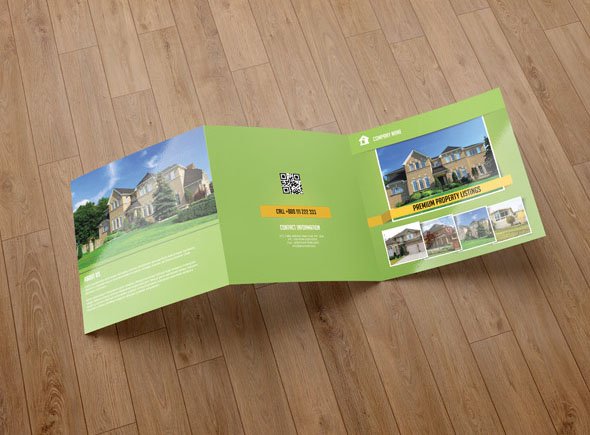 Brochure for real estate company-V58 cover image.