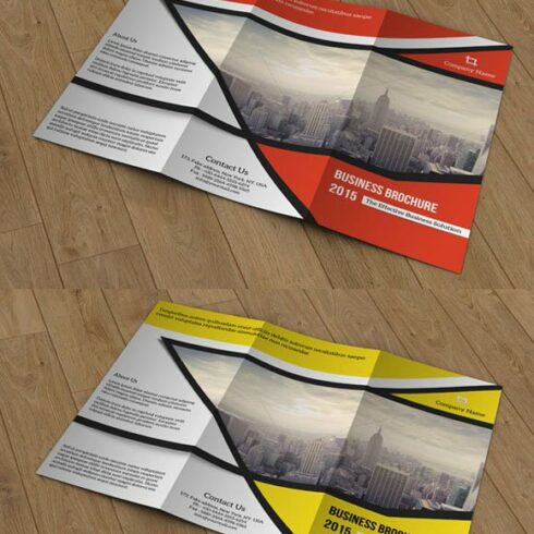 Tri-fold brochure for business-V54 cover image.